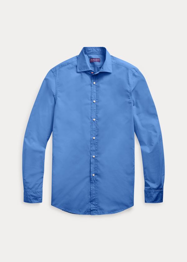 Camisa Ralph Lauren Hombre Azules - Washed Poplin - CWVEK1370